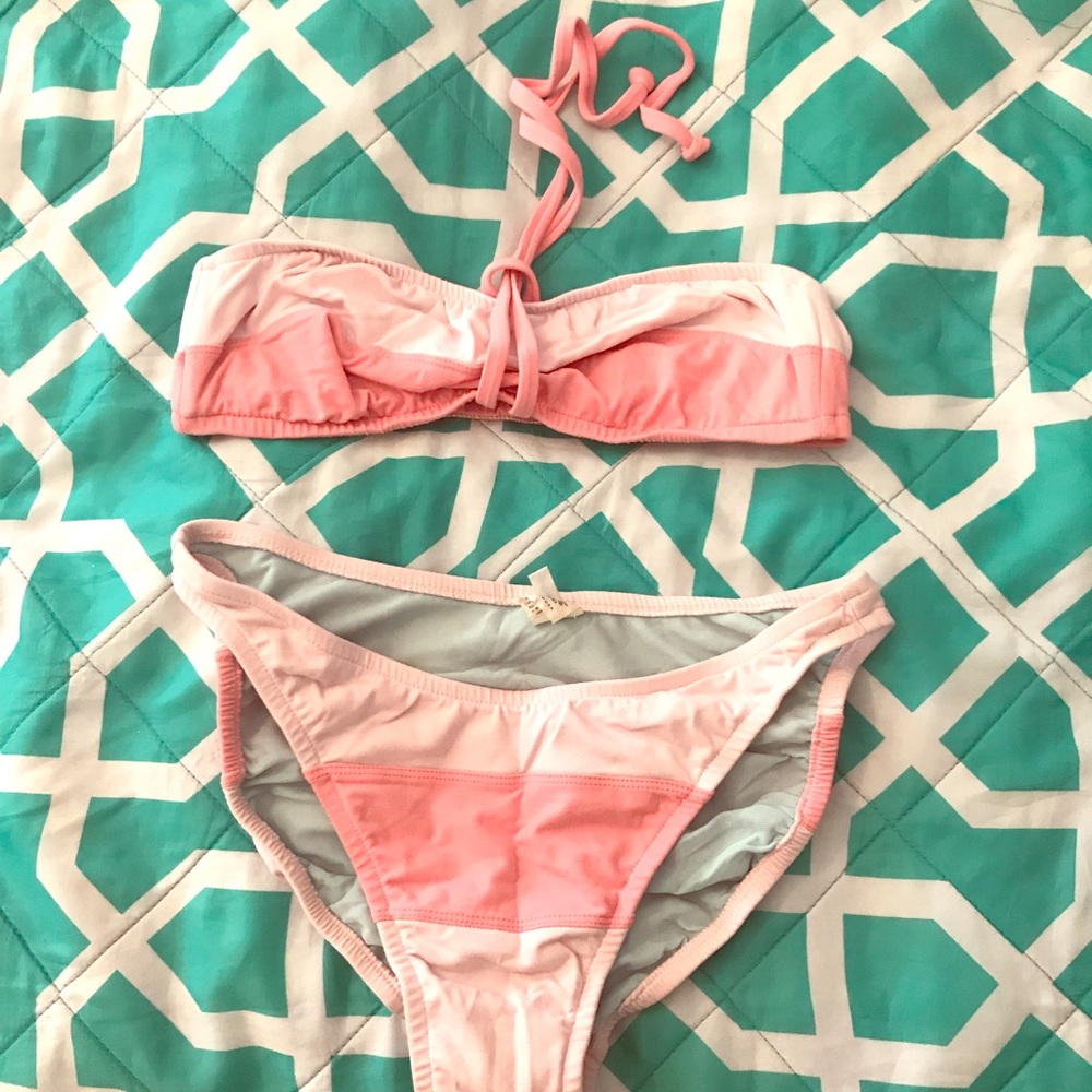 J. Crew color block bikini